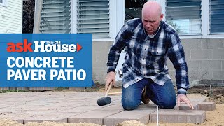 How to Install Concrete Pavers  Ask This Old House [upl. by Erait]