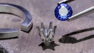 PLATINUM CEYLON SAPPHIRE RING  Part 1 [upl. by Musetta]