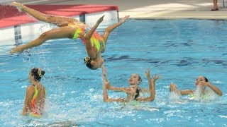 Synchronised Swimming Combination Free Gold  Singapore [upl. by Pubilis]