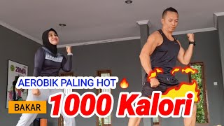 AEROBIK SUPER HOT 🔥 BAKAR 1000 KALORI ⁉️ [upl. by Ecnedurp91]